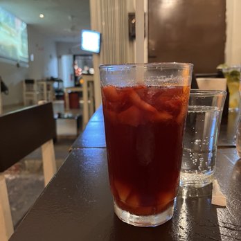 Place de Paris - they made me a special sangria because they didn't have what I wanted so they improvised and made me happy. - French Near Me - Cancún, ROO Place de Paris - they made me a special sangria because they didn't have what I wanted so they improvised and made me happy. - French Near Me - Cancún, ROO