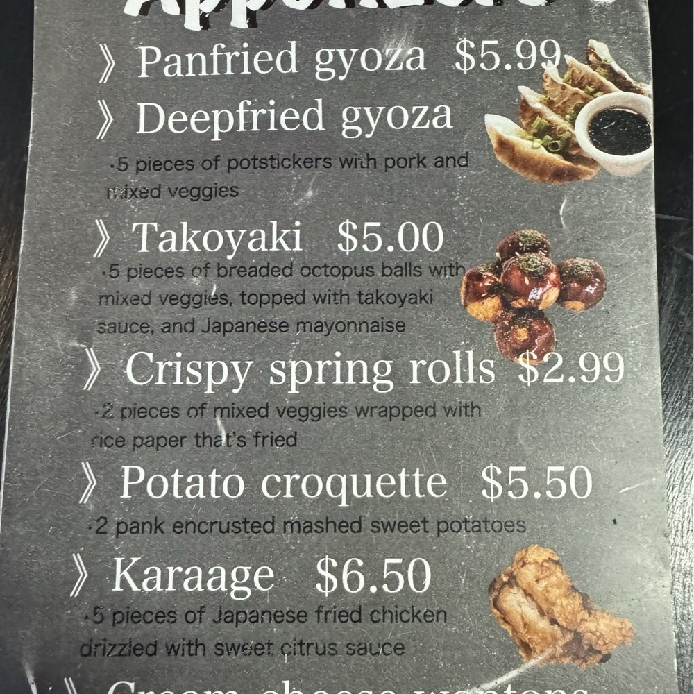 Ramen Sho - Appetizers menu - Ramen Near Me - Meridian, Idaho