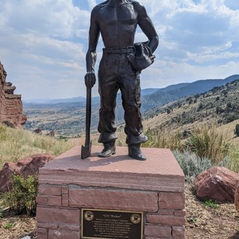 Red Rocks Amphitheatre - Statue and info on the construction - Music Venues Near Me - Morrison, Colorado Red Rocks Amphitheatre - Statue and info on the construction - Music Venues Near Me - Morrison, Colorado