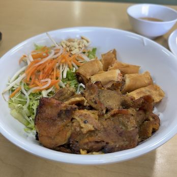Tasty Pho - Pork Vermicelli Noodles with Egg Rolls - Vietnamese Near Me - Vista, California
