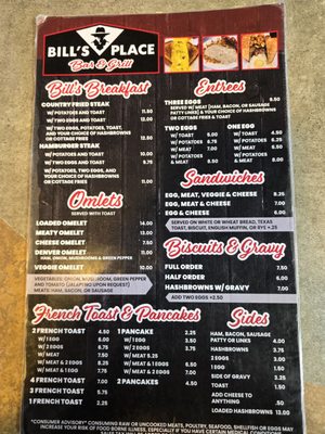 Menu photo 2 Bill's Place Maquoketa, IA Menu photo 2 Bill's Place Maquoketa, IA