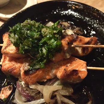 Lola - Salmon skewers - Greek Near Me - Seattle, Washington Lola - Salmon skewers - Greek Near Me - Seattle, Washington