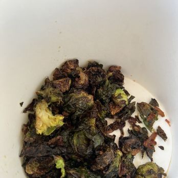 Cock Robin - completely burnt to a crisp brussel sprouts, not edible - Salad Near Me - Sebastopol, California
