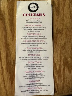 Menu photo 1 Mambo Bar & Restaurant New London, CT
