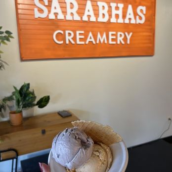Sarabhas Creamery - 10/19/24 Blueberry cheesecake & Chai Spice - Coffee & Tea Near Me - Nashville, Tennessee Sarabhas Creamery - 10/19/24 Blueberry cheesecake & Chai Spice - Coffee & Tea Near Me - Nashville, Tennessee