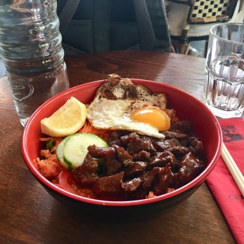Cô My Café - Loc Lac au boeuf (Beef Loc Lac) lunch special! Delicious bowl. - Vietnamese Near Me - Paris, 75 Cô My Café - Loc Lac au boeuf (Beef Loc Lac) lunch special! Delicious bowl. - Vietnamese Near Me - Paris, 75
