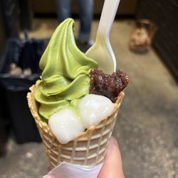 Nana's Green Tea - Matcha soft serve with shiratama and azuki