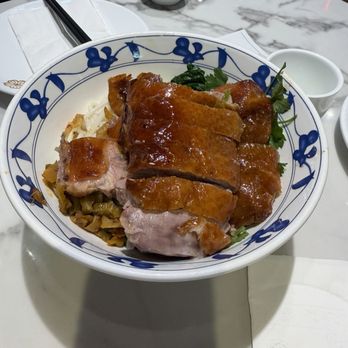 Jade Xiang Yue - Roast duck over rice noodles. - Chinese Near Me - Cupertino, California Jade Xiang Yue - Roast duck over rice noodles. - Chinese Near Me - Cupertino, California