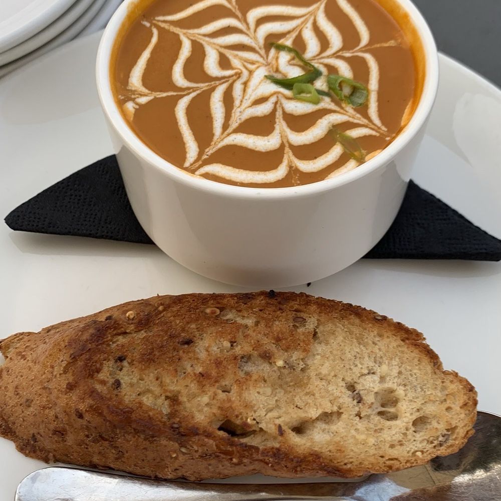 The Lakefront Restaurant - Tomato soup! So good and served with sour cream design.....mmmm - Breakfast & Brunch Near Me - Chicago, Illinois The Lakefront Restaurant - Tomato soup! So good and served with sour cream design.....mmmm - Breakfast & Brunch Near Me - Chicago, Illinois