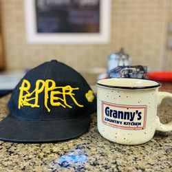 Granny's Country Kitchen - Pepper hat, Coffee, syrup packets