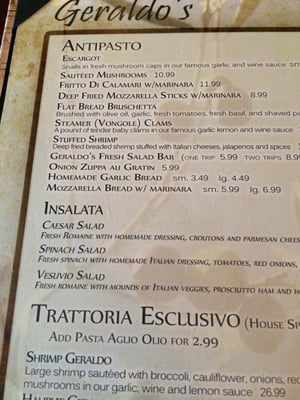 Menu photo 6 Geraldo's Fairbanks, AK