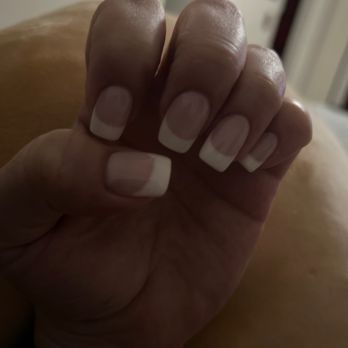Organic Nails & Spa - Pink and white dip on natural nails - Nail Salons Near Me - Hollywood, Florida
