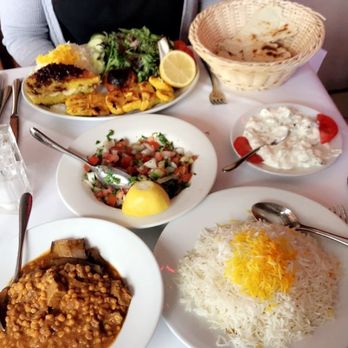 Iran Restaurant - We ordered the gheymeh, joojeh kabob, salad shirazi and mast. Omg - Persian/Iranian Near Me - London, XGL