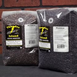 Thunder Island Coffee Roasters - Thunder Island Coffee Roasters: 5 lb packaging.