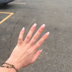 Fancy Nails - Full set. ignore my car in the background lol sent it to a friend