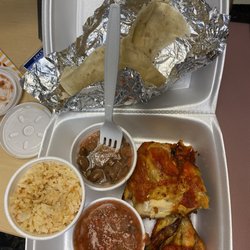 El Pollo Tapatio - Combo #1: chicken, rice, beans, salsa and tortillas
