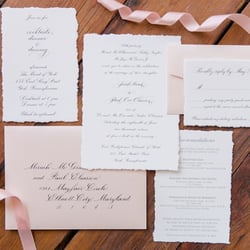 Well-Written Calligraphy - Custom invitation suite. Photo by Brittney Kreider Photography