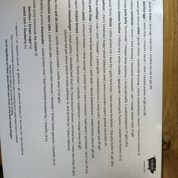 Tolon - Menu - New American Near Me - Fort Wayne, Indiana
