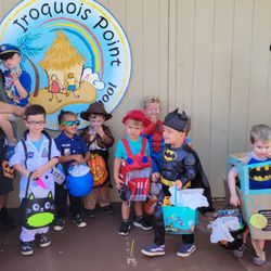 Iroquois Point Preschool - Halloween parade at school!