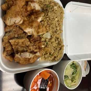 Chinese Kitchen - Sweet & Sour Sauce chicken with a side of vegetables. - Chinese Near Me - New Orleans, Louisiana Chinese Kitchen - Sweet & Sour Sauce chicken with a side of vegetables. - Chinese Near Me - New Orleans, Louisiana