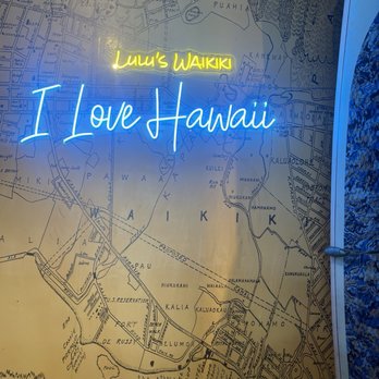Lulu's Waikiki - A sign - Burgers Near Me - Honolulu, Hawaii