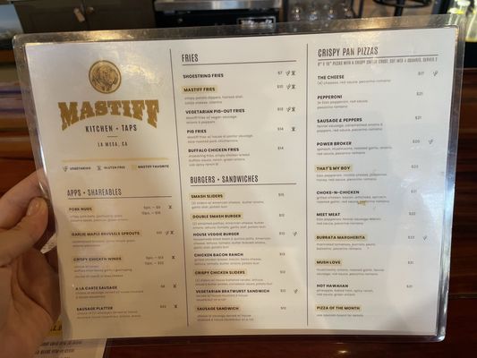 Menu photo 8 Mastiff Kitchen - La Mesa La Mesa, CA