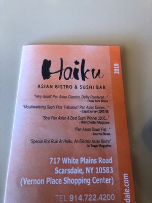 Menu photo 5 Haiku Scarsdale, NY Menu photo 5 Haiku Scarsdale, NY