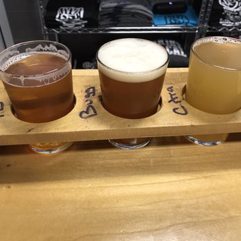 Three 3's Brewing Company - Flight.  Larger samples, just 3 beers - Breweries Near Me - Hammonton, New Jersey
