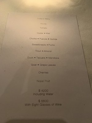 Menu photo 1 Tegui Buenos Aires, C