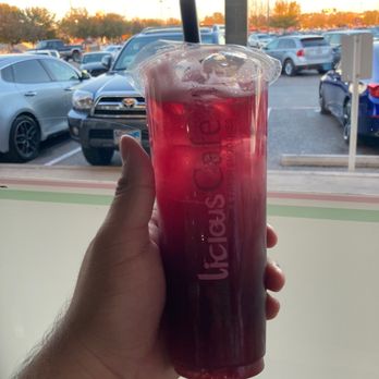 Tealicious Cafe - Strawberry butterfly pea tea - Coffee & Tea Near Me - San Antonio, Texas Tealicious Cafe - Strawberry butterfly pea tea - Coffee & Tea Near Me - San Antonio, Texas