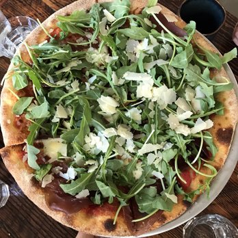 Sandrino - Pizza topped with shaved Parmesan, arugula, and bresaola - Pizza Near Me - Sausalito, California Sandrino - Pizza topped with shaved Parmesan, arugula, and bresaola - Pizza Near Me - Sausalito, California
