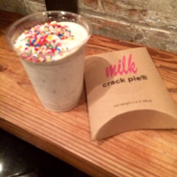 Milk Bar - Birthday Cake Shake and a crack pie - Bakeries Near Me - Brooklyn, New York Milk Bar - Birthday Cake Shake and a crack pie - Bakeries Near Me - Brooklyn, New York