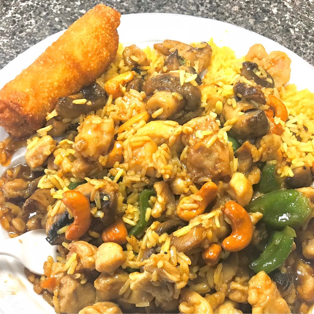 Beijing Express Restaurant - Chicken cashew with egg roll - Chinese Near Me - San Antonio, Texas Beijing Express Restaurant - Chicken cashew with egg roll - Chinese Near Me - San Antonio, Texas