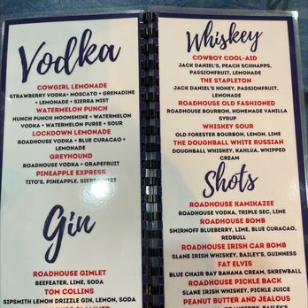 Roadhouse 38 - Drink menu - Pubs Near Me - Lombard, Illinois
