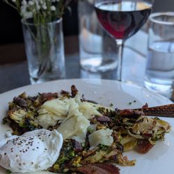 Door 222 Food & Drink - Shaved Brussels with a 6 minute egg