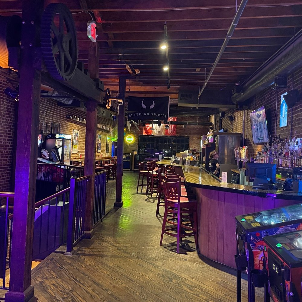 Pixels Pints & Bytes - Bar area upstairs - New American Near Me - Norfolk, Virginia Pixels Pints & Bytes - Bar area upstairs - New American Near Me - Norfolk, Virginia
