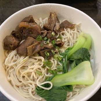 Dumpling Master - Spicy Beef Noodle Soup before the soup went in. - Noodles Near Me - Rancho Cucamonga, California