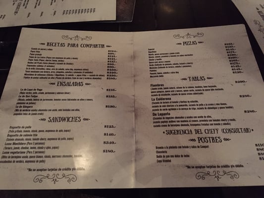 Menu photo 5 El Mentidero de Güemes Córdoba, X