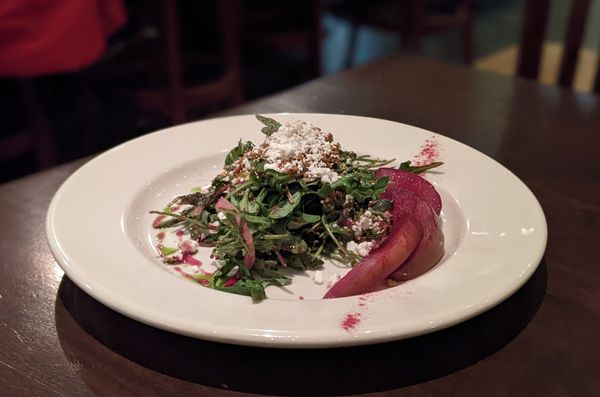 Photo of Wild Sage Bistro - Spokane, WA, US. Poached Pear Salad