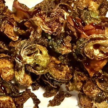 Nosh Bar - Brussel sprouts with crispy bacon, very tasty! - Pizza Near Me - Costa Mesa, California Nosh Bar - Brussel sprouts with crispy bacon, very tasty! - Pizza Near Me - Costa Mesa, California