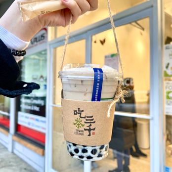 CHICHA San Chen - Dong Ding Oolong Tea Latte with Boba - Bubble Tea Near Me - Bellevue, Washington