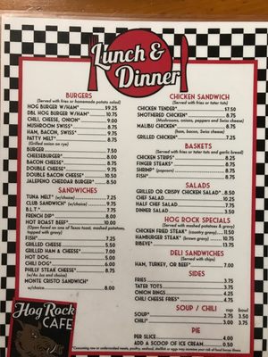 Menu photo 5 Hog Rock Cafe Ontario, OR