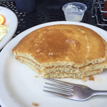 Stacks Pancake House - Pancakes that I already started eating. These were yum! - Breakfast & Brunch Near Me - Dana Point, California Stacks Pancake House - Pancakes that I already started eating. These were yum! - Breakfast & Brunch Near Me - Dana Point, California