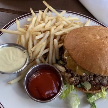 Mike's American - Cheeseburger with fries - American Near Me - Springfield, Virginia