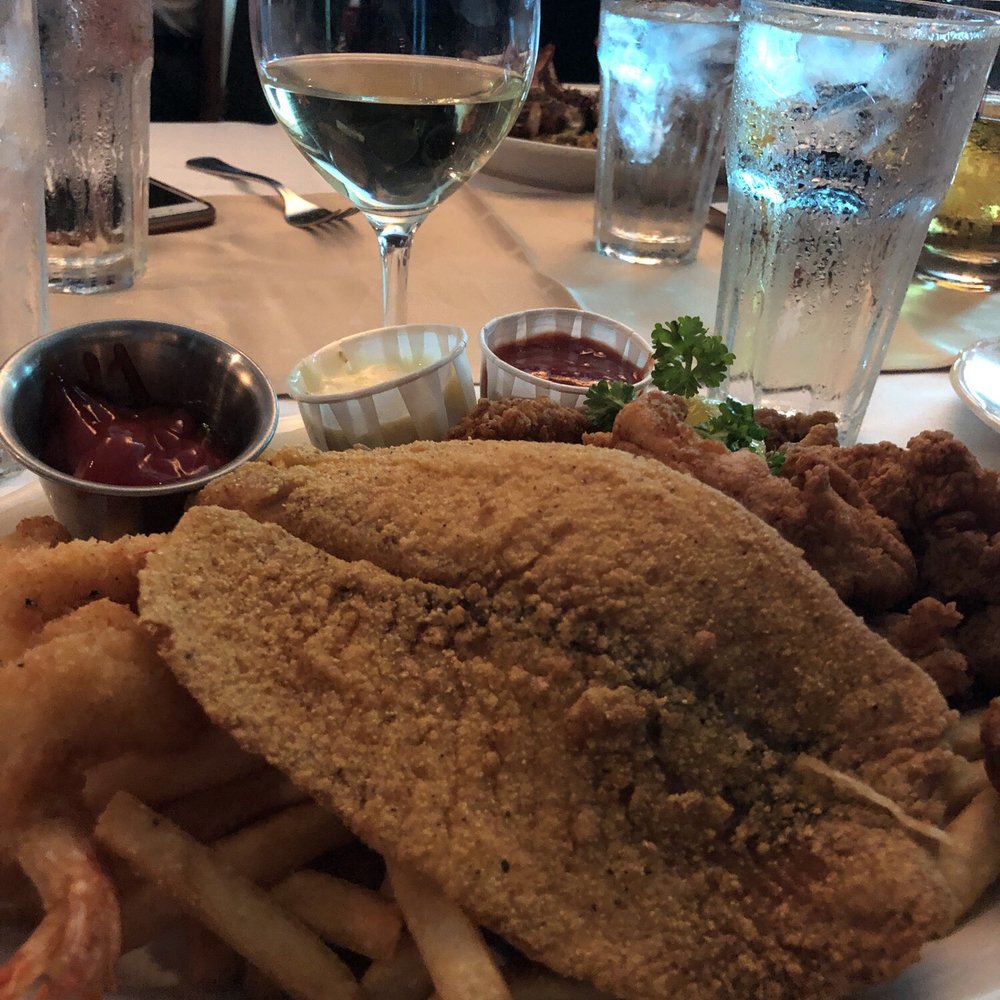 Pappadeaux Seafood Kitchen - Fried seafood platter. - Seafood Near Me - Conroe, Texas