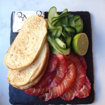 Kelvingrove Café - Delicious salmon cured with Hendricks gin! Whaaaat. - Cocktail Bars Near Me - Glasgow, GLG