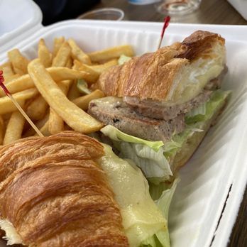 Solvang Restaurant - Meatball and cheese croissant sandwich - I liked this the best out of the two we got. Maybe next time with eggs? - Scandinavian Near Me - Solvang, California Solvang Restaurant - Meatball and cheese croissant sandwich - I liked this the best out of the two we got. Maybe next time with eggs? - Scandinavian Near Me - Solvang, California