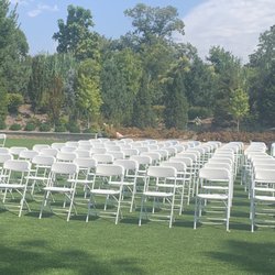 Gonzaga Rentals - Wedding chair set up