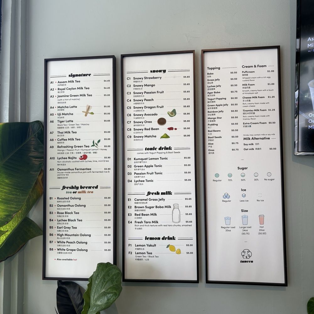Tancca - Bubble Tea Near Me - San Francisco, California Tancca - Bubble Tea Near Me - San Francisco, California