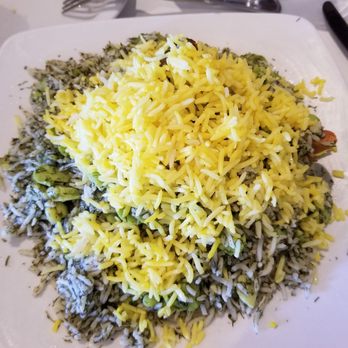 Shalizaar - My Baghali Polo with lamb shank. Lots of flavored rice and a huge portion - Persian/Iranian Near Me - Belmont, California
